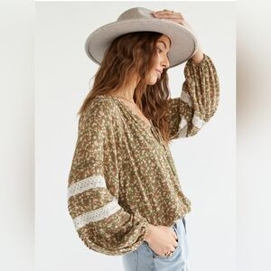 A COLLECTIVE STORY Anthropology The Evelleyn Top Tassle Boho Blouse Size XL $128